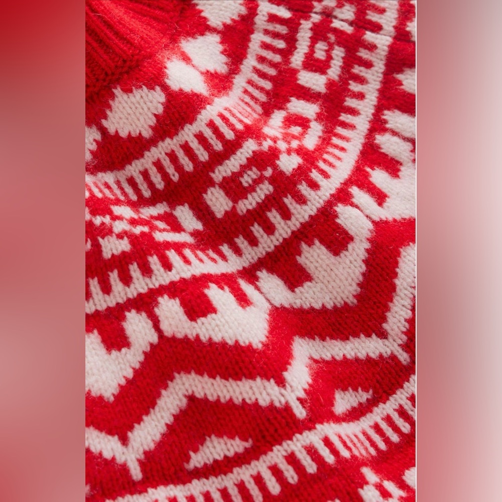 NEW! BODEN Marion Fair Isle Wool Mock Neck Sweater - Picture 7 of 10